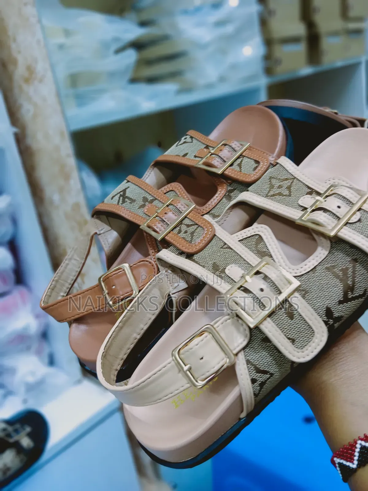 Lv Buckle Sandals