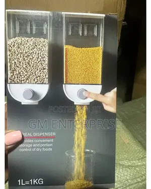 * 1kg (Single Pc) Wall Mounted Separate Rice Bucket Kitchen Cereal