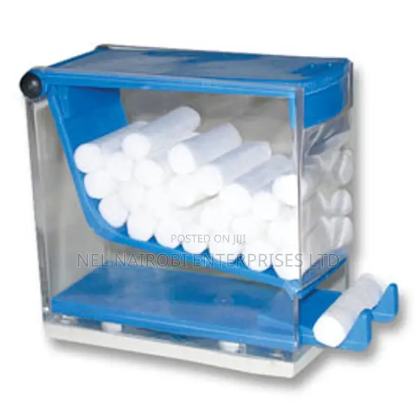 Cotton Roll Dispenser, Blue