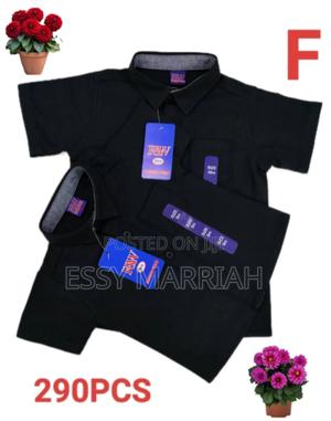 Boys Black Shirts, Long/ Short Sleeves - main view