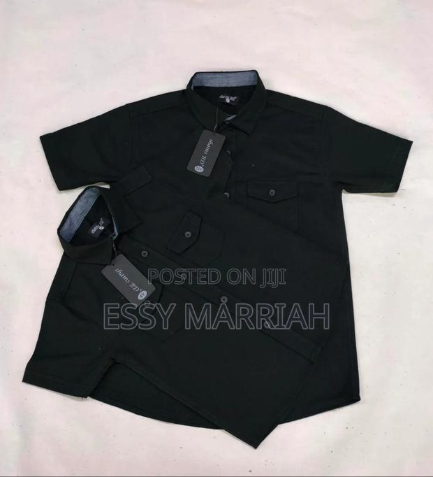 Boys Black Shirts, Long/ Short Sleeves - thumbnail 4
