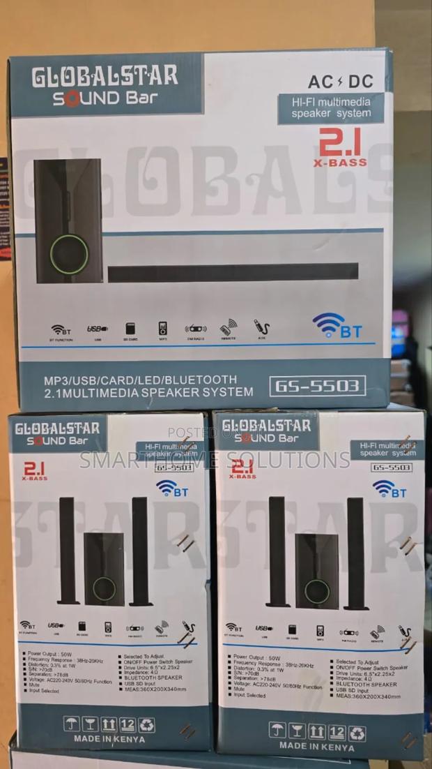 Globalstar 2.1 Inch Sound Bar, Bluetooth,Usb