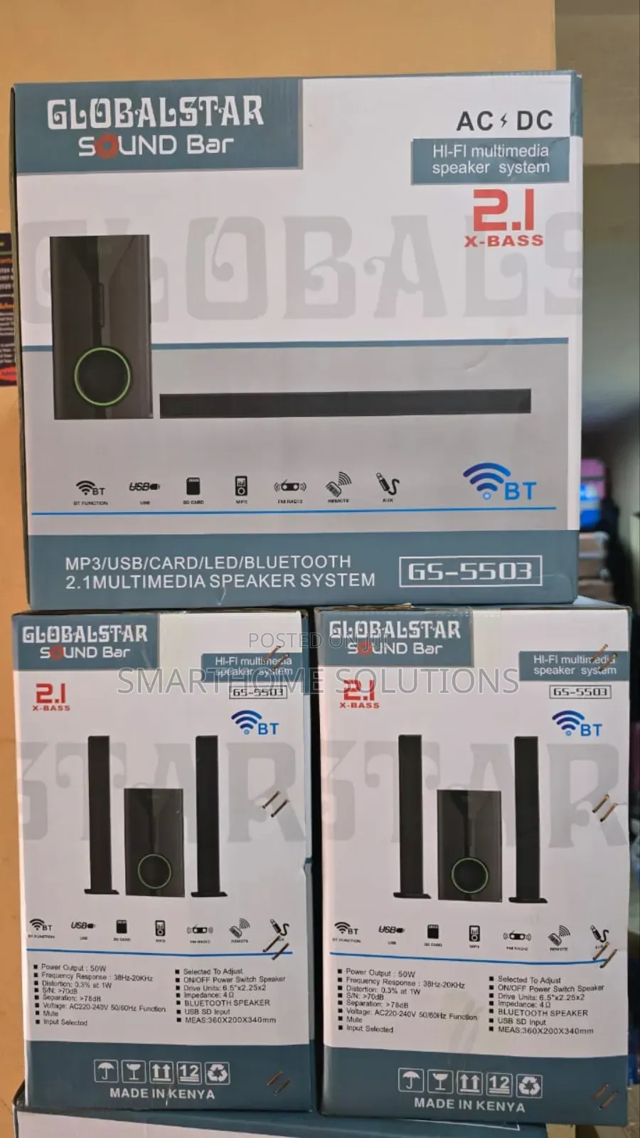 Globalstar 2.1 Inch Sound Bar, Bluetooth,Usb