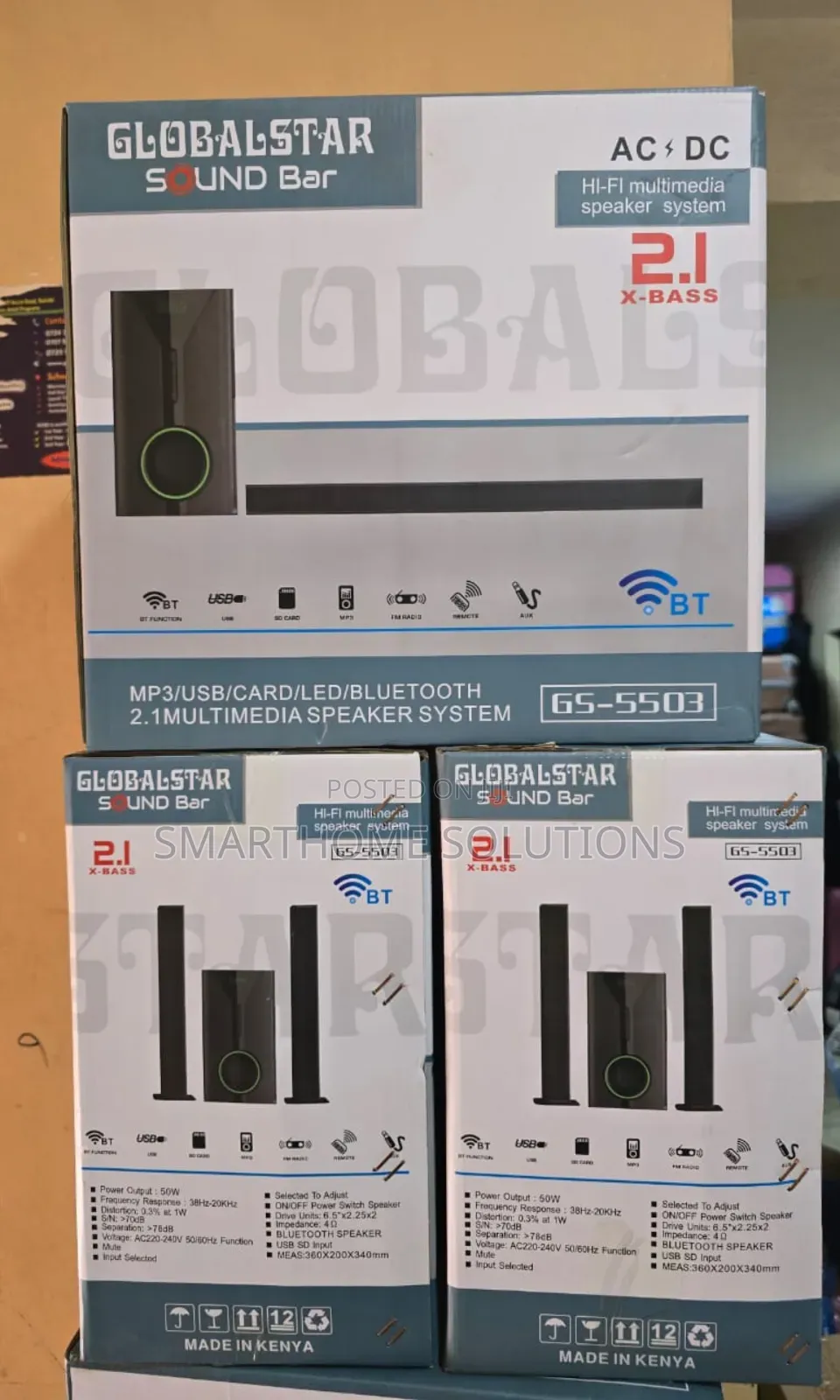 Powerful Sound, Sleek Design – Globalstar V527 2.1ch Subwoofer