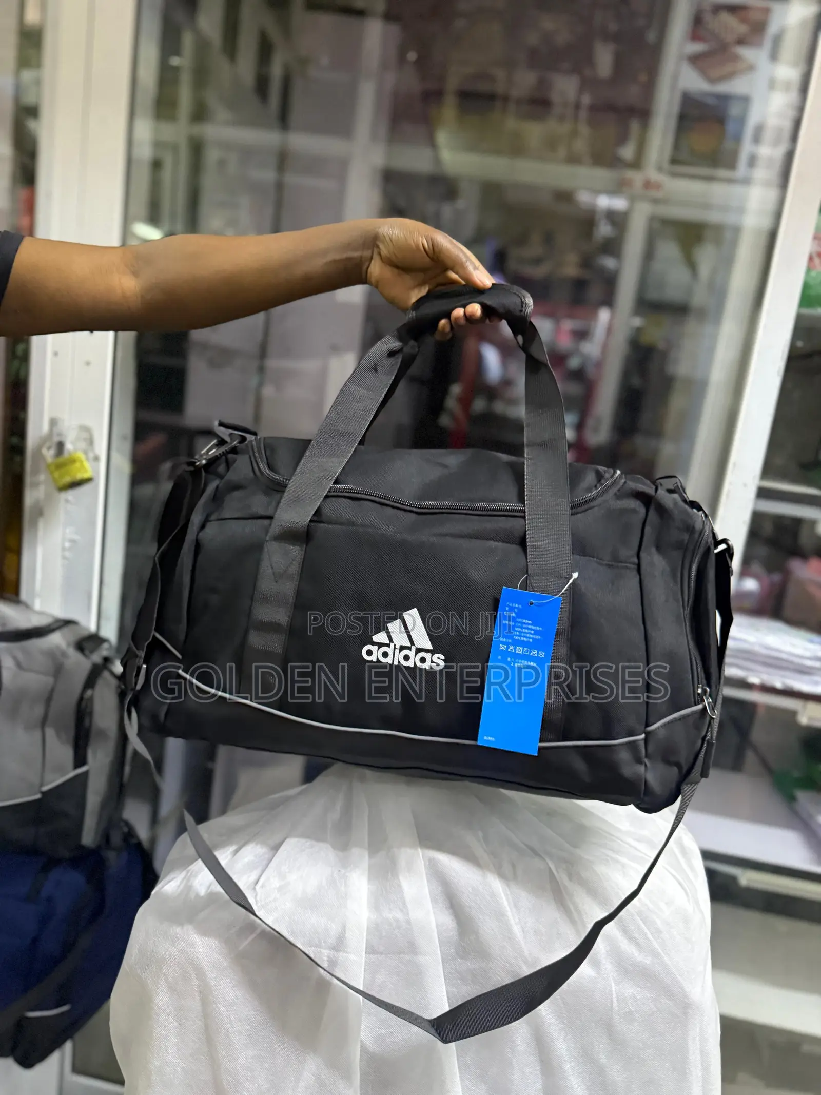 Black Adidas Gym/Travel Bag With Shoe Compartment