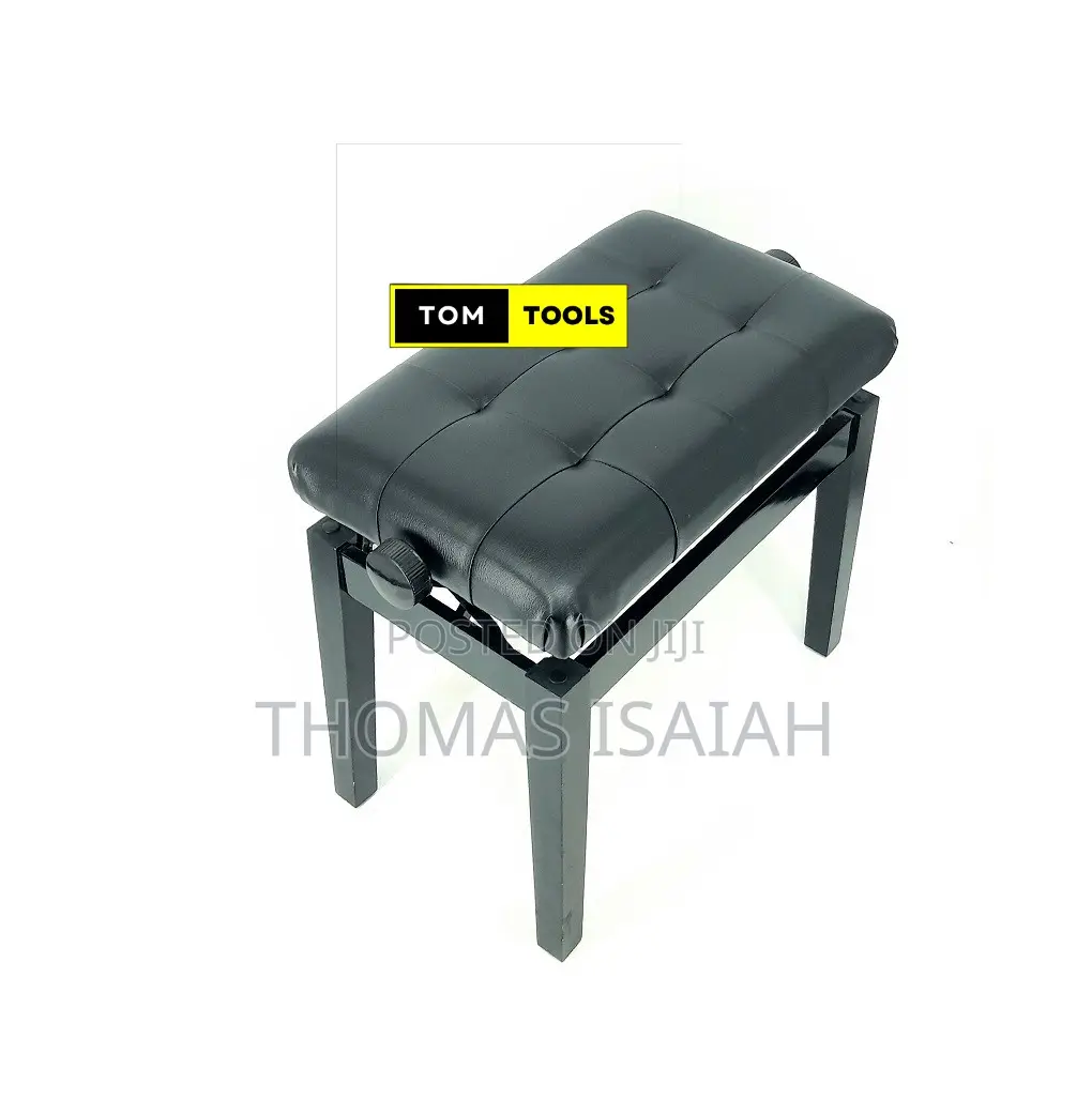 Piano Bench 4 Legged Height Adjustable Wooden Classical Pian