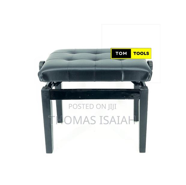 Piano Bench 4 Legged Height Adjustable Wooden Classical Pian - thumbnail 5