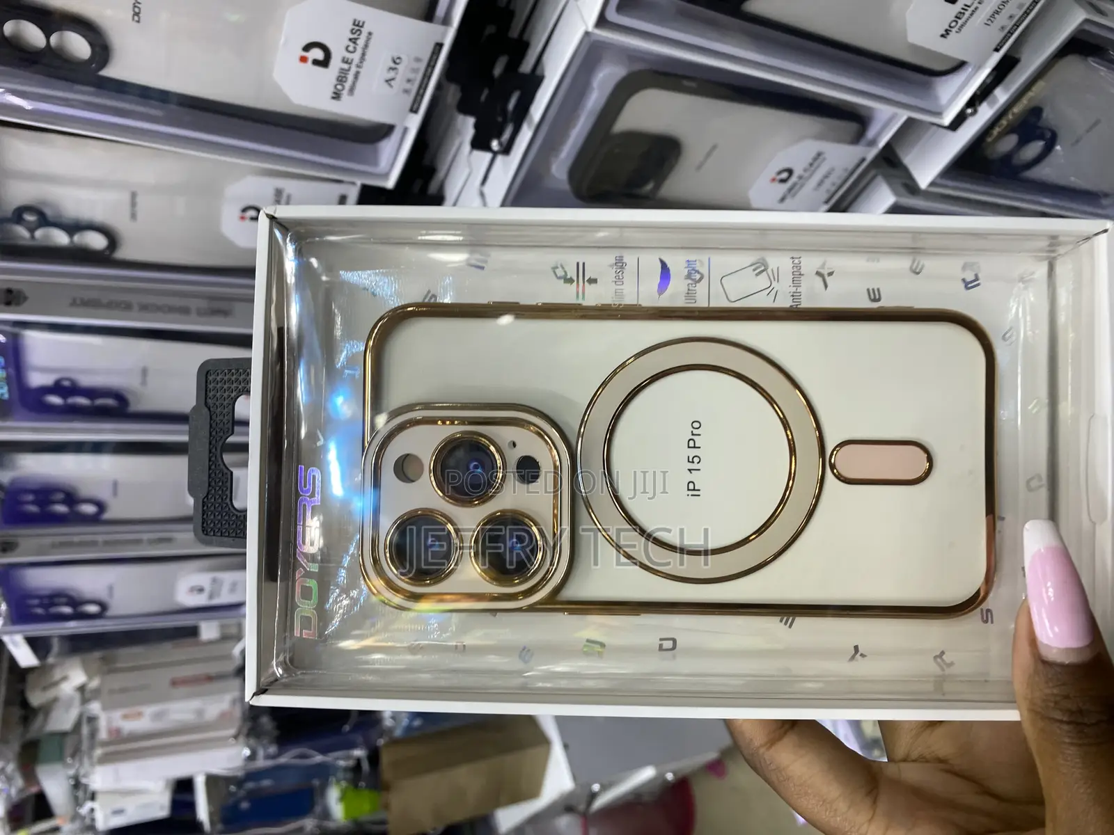 Misea Magnetic Plated Case for iPhone 15 Pro Case With Magsafe