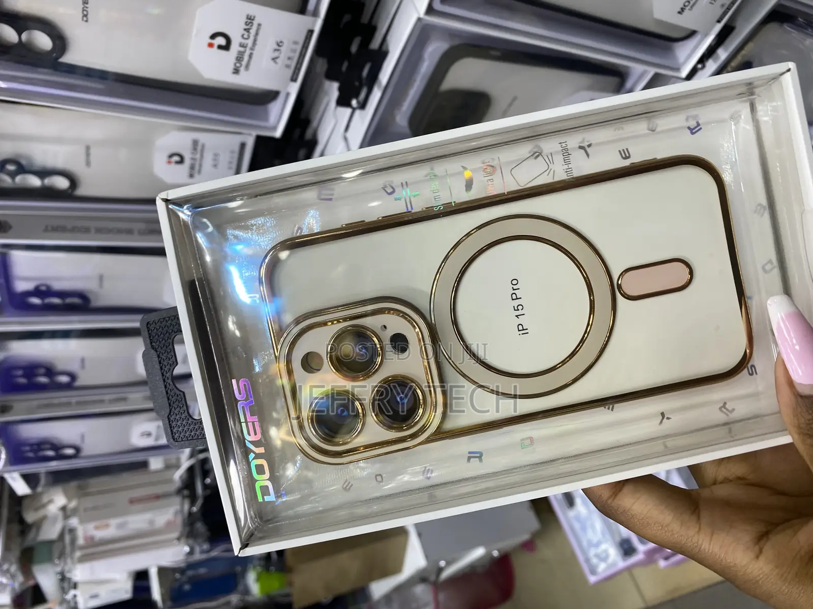 Misea Magnetic Plated Case for iPhone 15 Pro Case With Magsafe