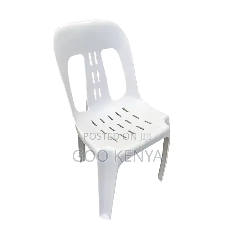 Outdoor Chair; Stackable Patio Plastic Chair Without Arms