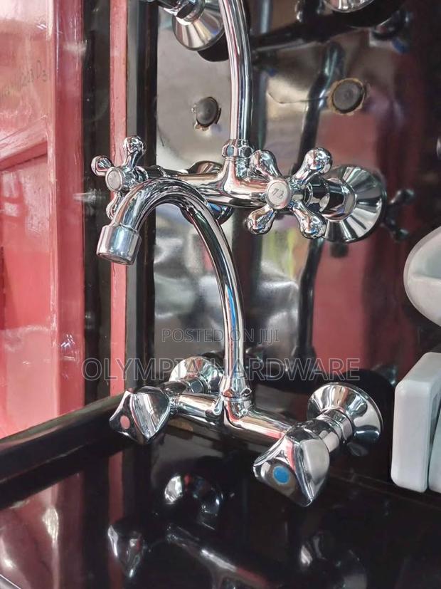 Kitchen Mixer Wall Mounted (Silver)