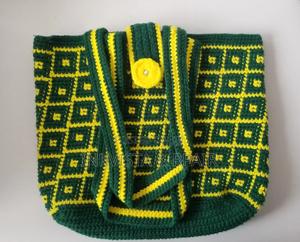 Crochet Bag (Yellow and Green). - thumbnail 2