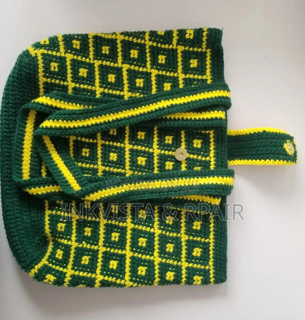 Crochet Bag (Yellow and Green). - thumbnail 4