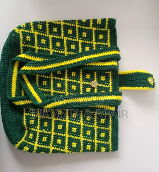 Crochet Bag (Yellow and Green). - thumbnail 5