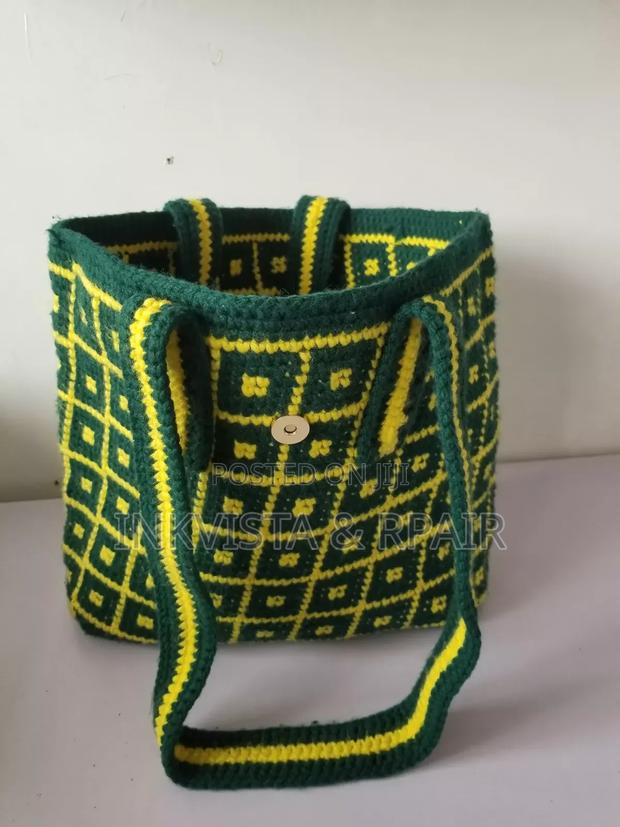 Crochet Bag (Yellow and Green). - thumbnail 7
