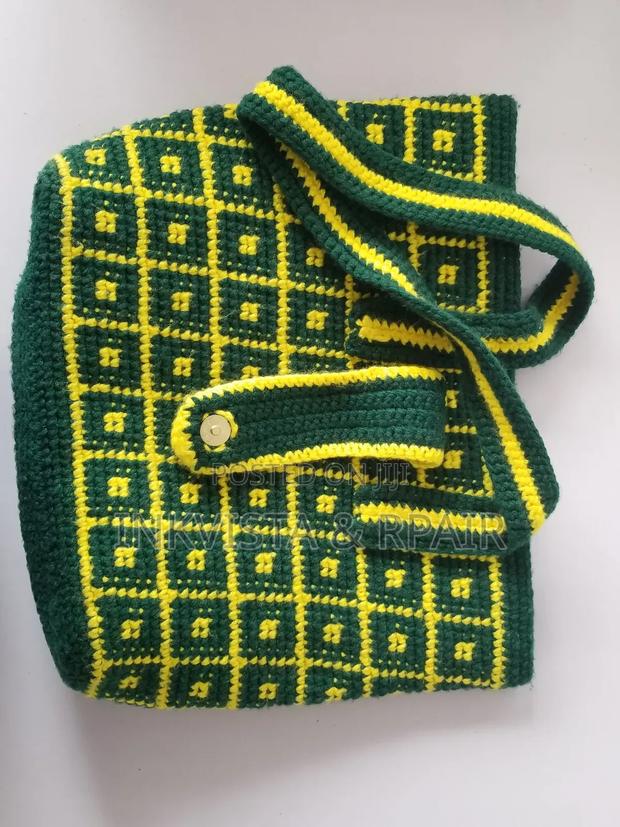 Crochet Bag (Yellow and Green). - thumbnail 8