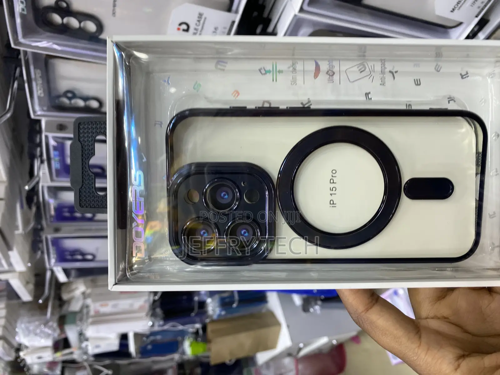 Ziye Magnetic Plated Case for iPhone 15 Pro With Camera Protection
