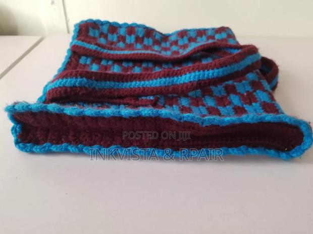 Crochet Bag ( Blue and Maroon). - thumbnail 6