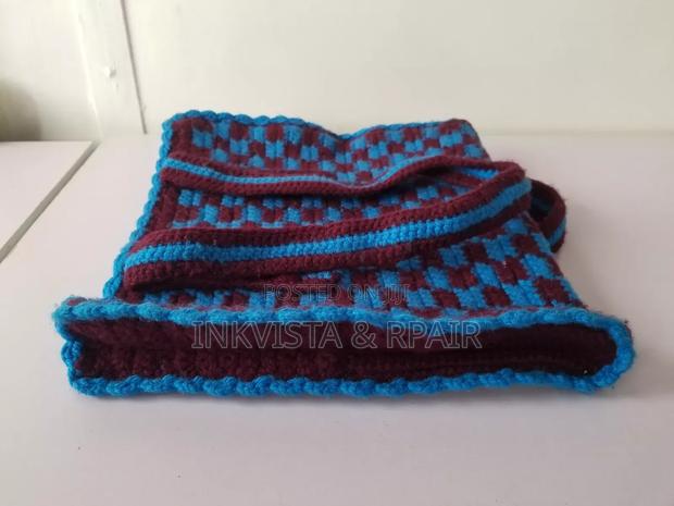 Crochet Bag ( Blue and Maroon). - thumbnail 7