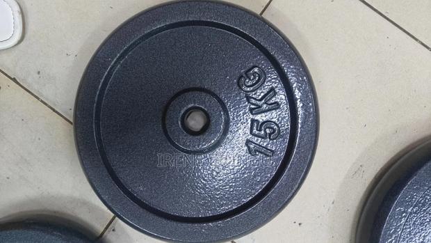15kgs Weights Plates+ Assorted Barbells - main view