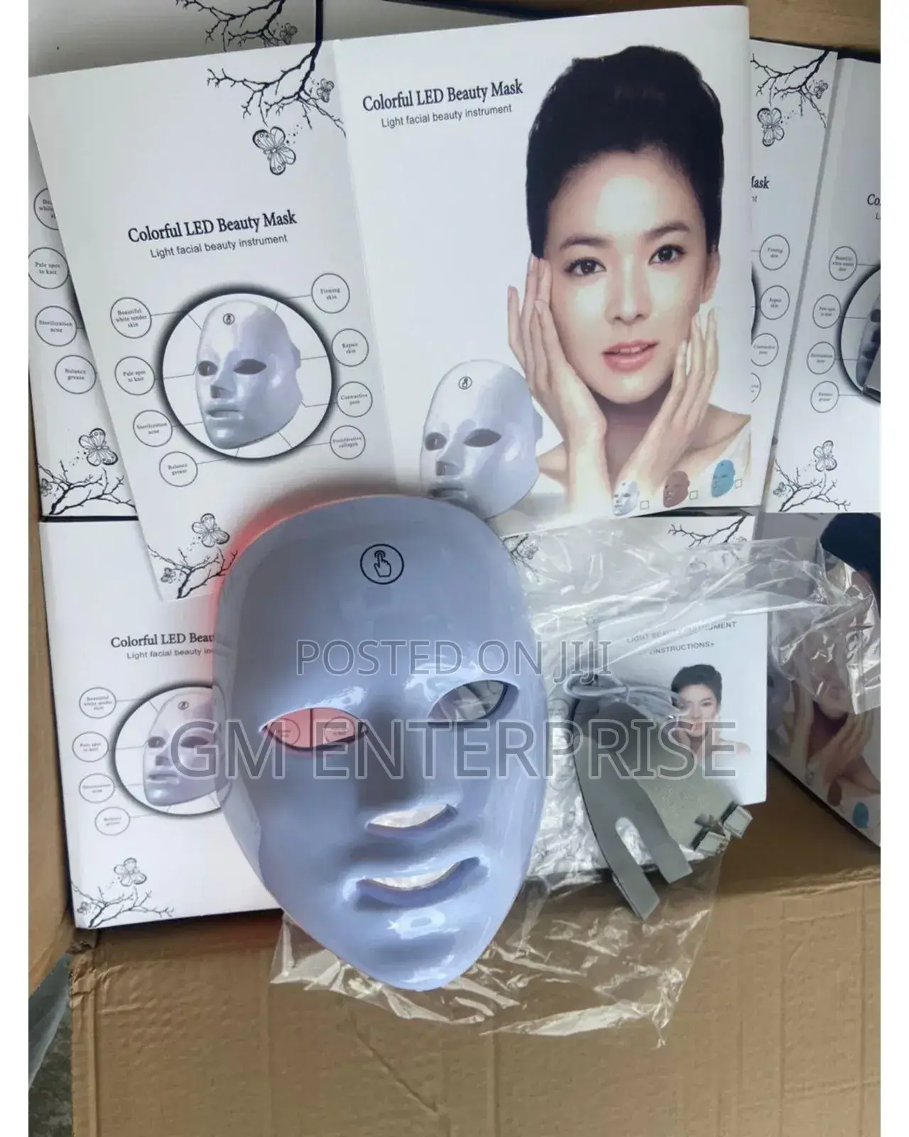 Wireless 7 Colors Light Led Facial Mask Red Light Therapy