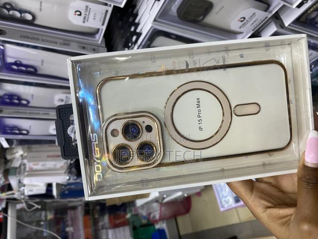 Hython Magnetic Clear for iPhone 15 Pro Max Plated Case - thumbnail 2