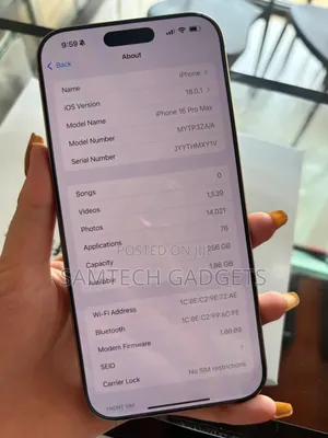 Apple iPhone 16 Pro Max 256 GB Gold