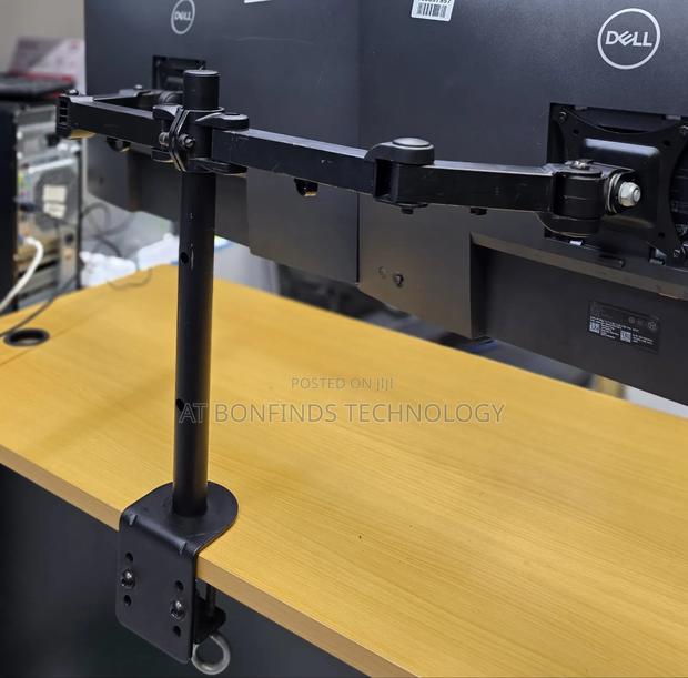 Ex Uk Dual Ergonomic Monitor Mount - thumbnail 2