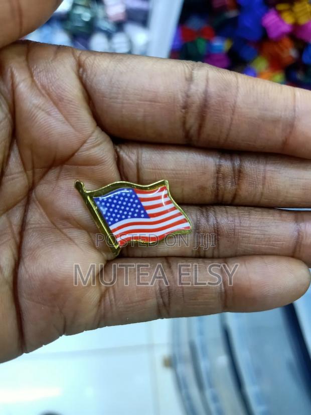 Israel Us Flags Lapel Pins - thumbnail 3