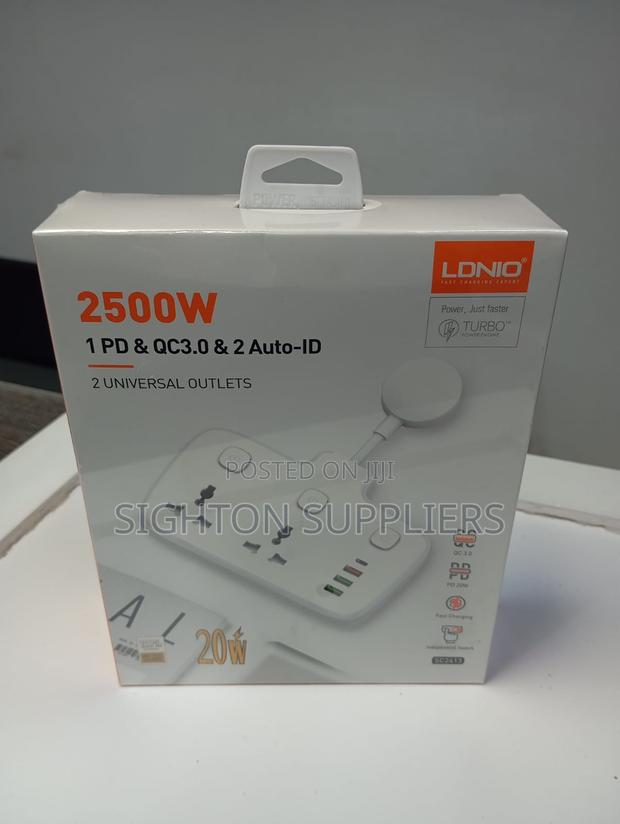 Ldnio 2 Universal Outlets Wall Power Socket 2500w -Sc2413