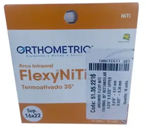 Rectangular Ortrhometric Flexy Niti Thermal 35°C Archwires (10's)