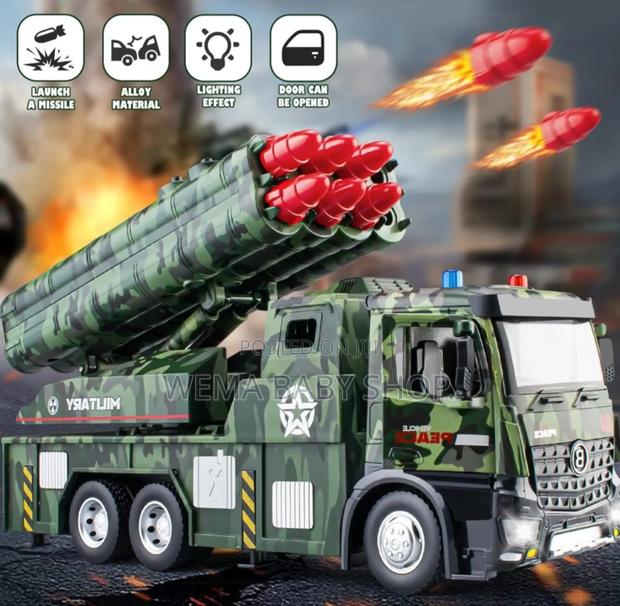 Functional Military Missile Launch Vehicle Toy Truck.