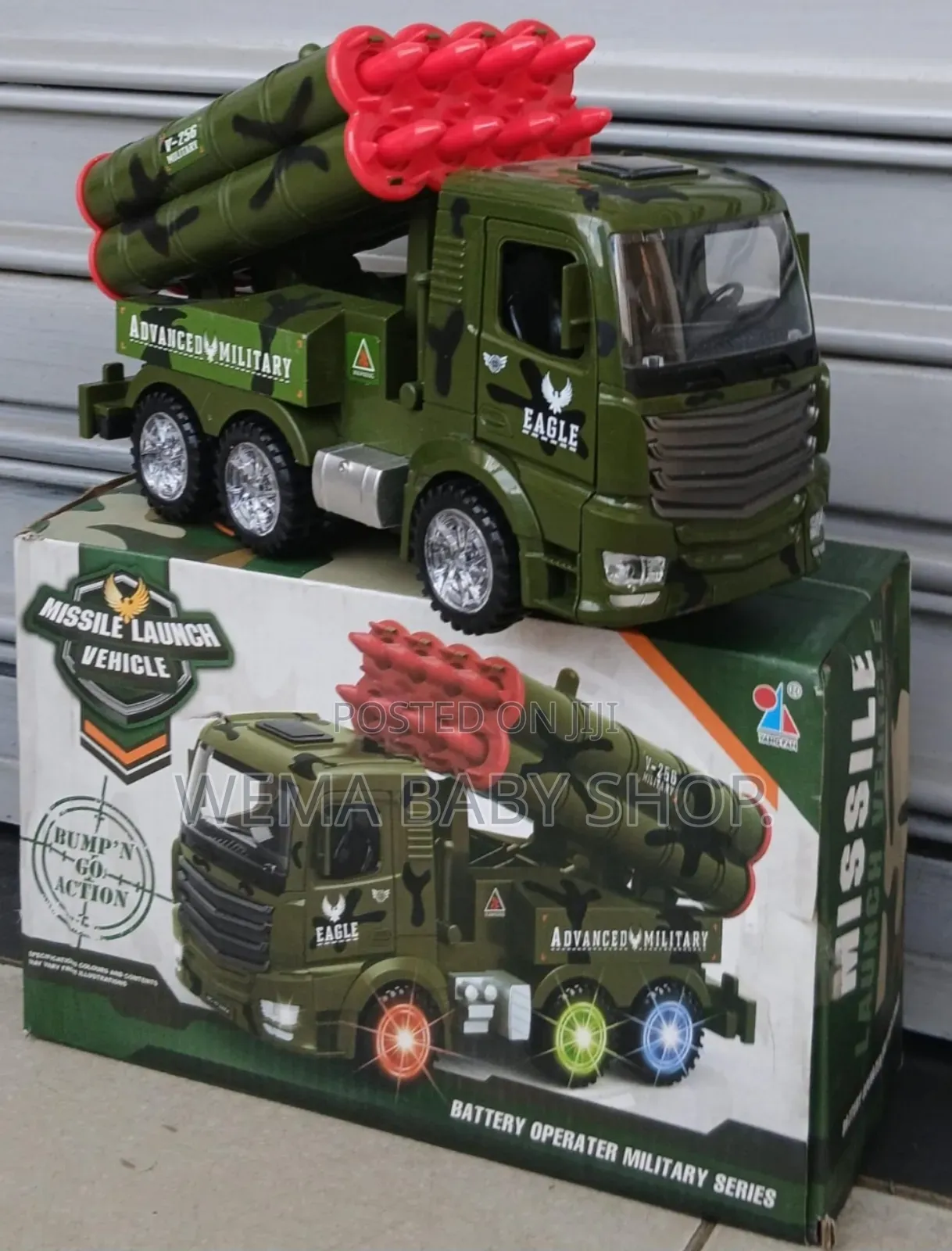 Functional Military Missile Launch Vehicle Toy Truck.