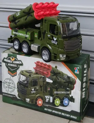 Functional Military Missile Launch Vehicle Toy Truck.