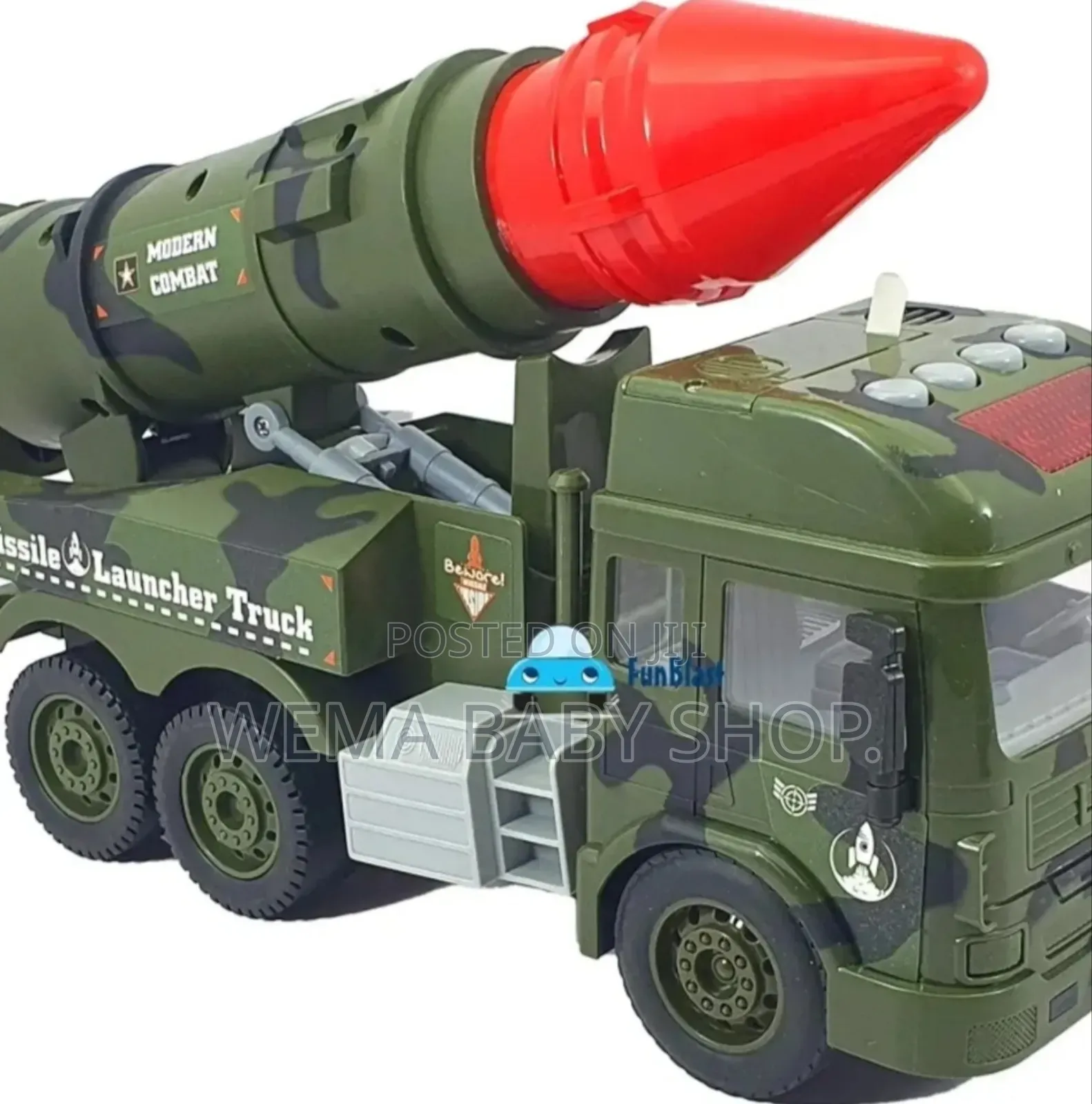 Functional Military Missile Launch Vehicle Toy Truck.