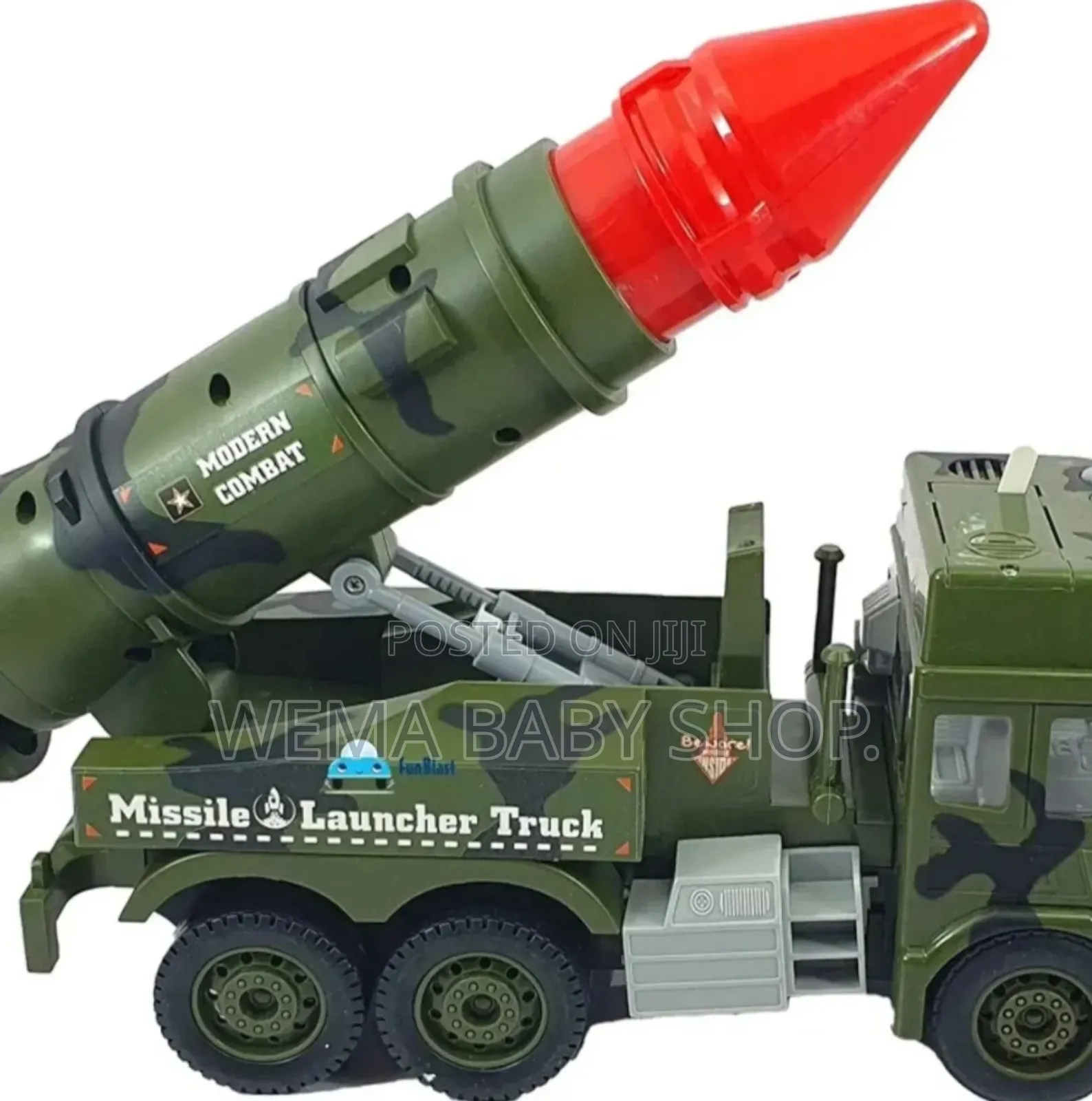 Functional Military Missile Launch Vehicle Toy Truck.