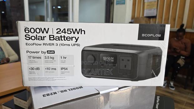 Ecoflow 600w/245wh Solar Battery(River 3 10ms Ups)