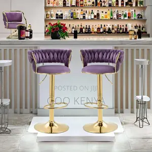 Home Kitchen Stool; Height Adjustable Velvet Bar Chair for Kitchen