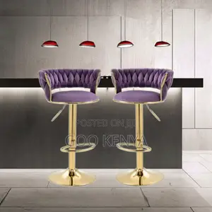 Home Kitchen Stool; Height Adjustable Velvet Bar Chair for Kitchen