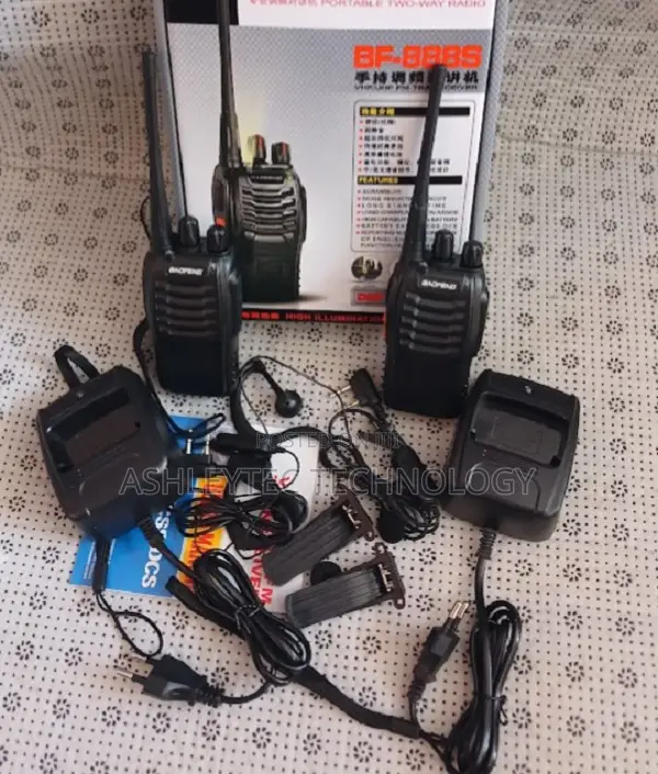 2pcs of Baofeng Bf-888s Walkie Talkie Durable Portable Handheld Device