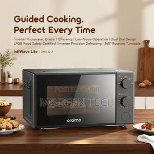 Oraimo Infiwave Lite Low Noise Operation Microwave Oven Omo-221a - thumbnail 2