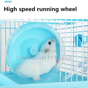 Breathable Plastic Hamster Cage + Accessories (Hamster Wheel, Drinker)