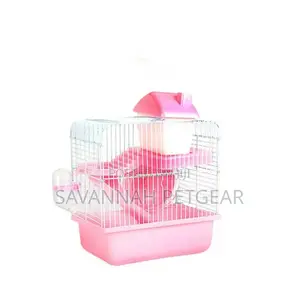 Breathable Plastic Hamster Cage + Accessories (Hamster Wheel, Drinker)