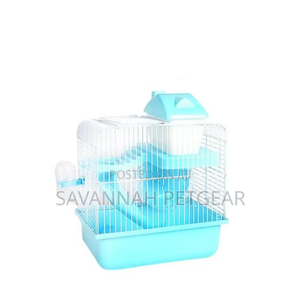 Breathable Plastic Hamster Cage + Accessories (Hamster Wheel, Drinker) - thumbnail 4