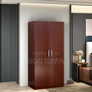 Home Wardrobe; Double Door Wooden Cupboard for Bedroom Storage
