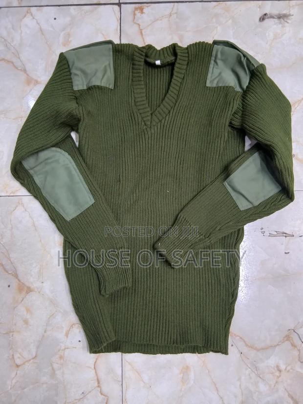 V-Neck Juggle Green Security Sweaters - thumbnail 2