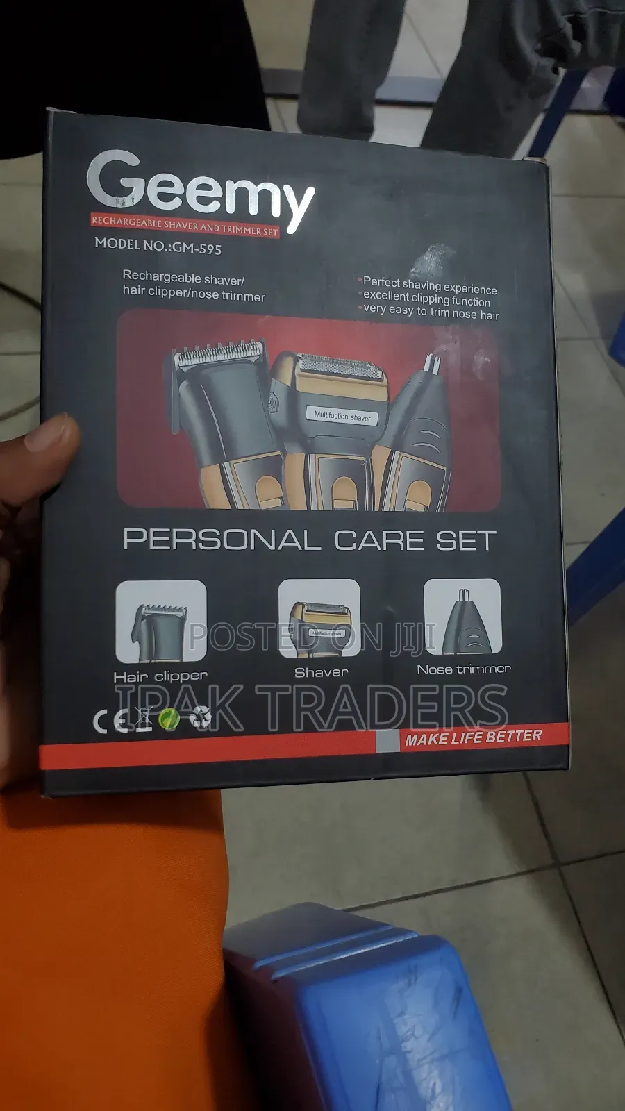 Geemy Rechargeable Electric Hair Clipper Beard Trimmer