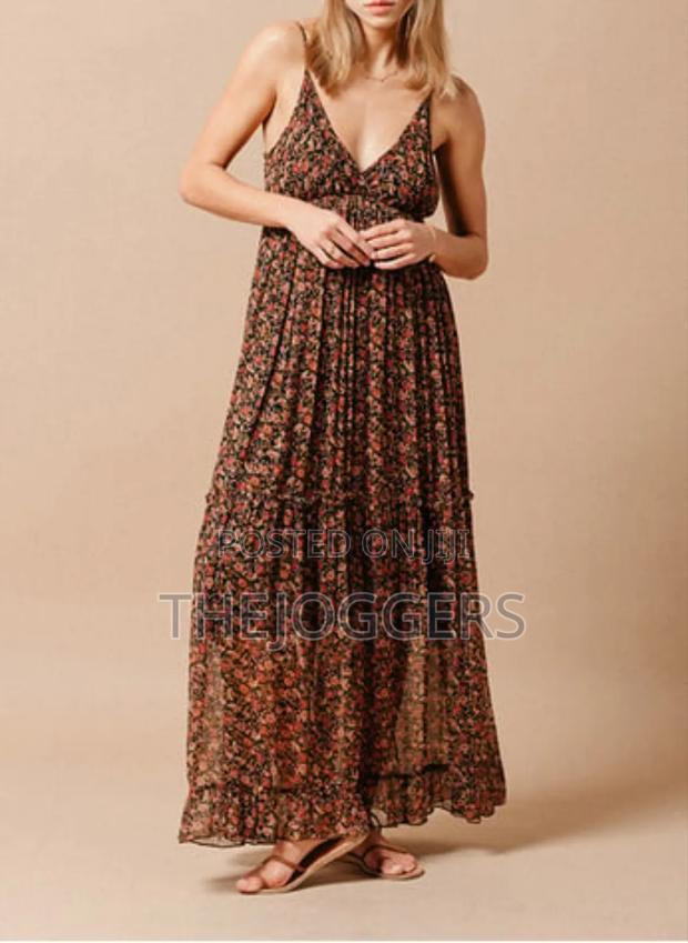 Blu Moon Leopard Floral Multi Color Brown Cami Maxi Dress - thumbnail 10