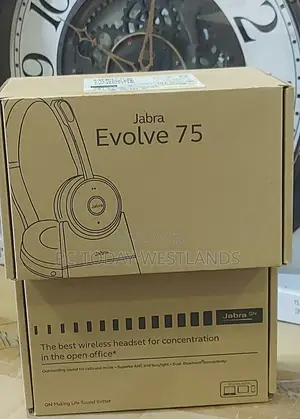 Jabra Evolve 75 Ms Wireless Headset, Stereo +Link 370