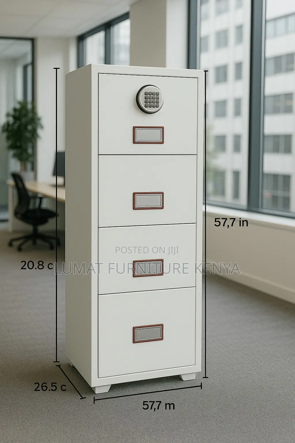 4-Compartment Fireproof Safe